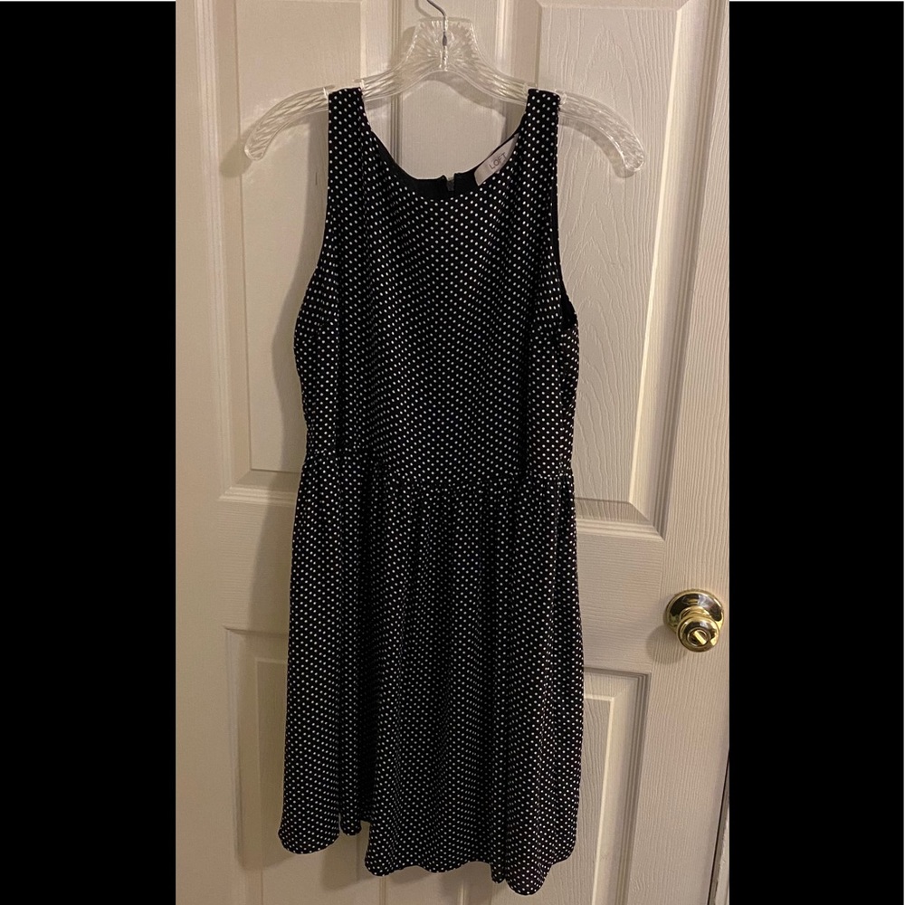 Loft Sleeveless Polka Dot Dress